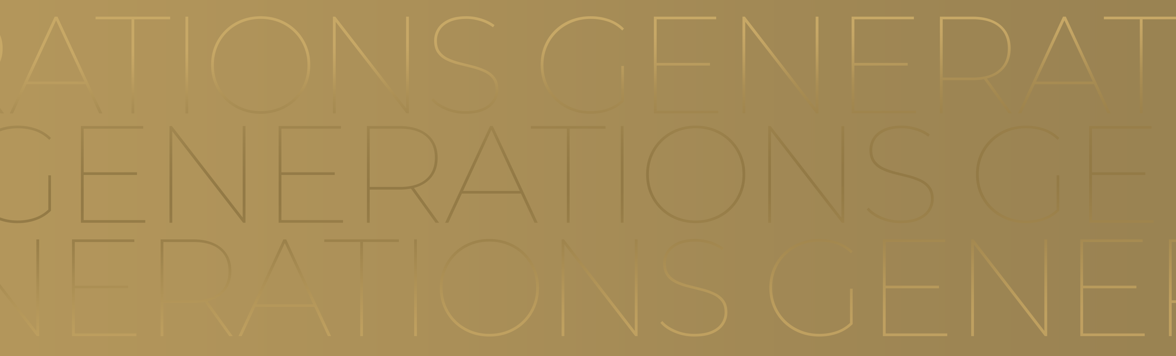 Gold background and generations writing