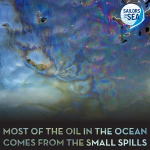 Most of the oil in the ocean comes from the small spills