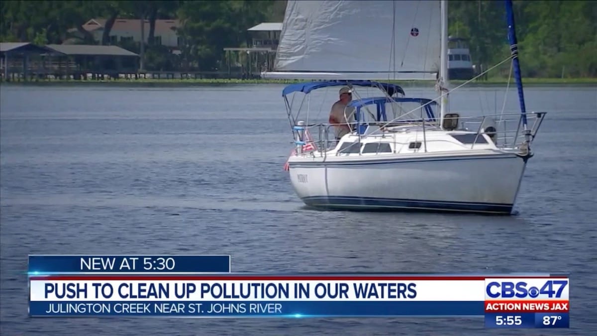 Plastic Pollution Purge: CBS 47 with Don Stokes from The Sailboat Club in Jacksonville, Florida