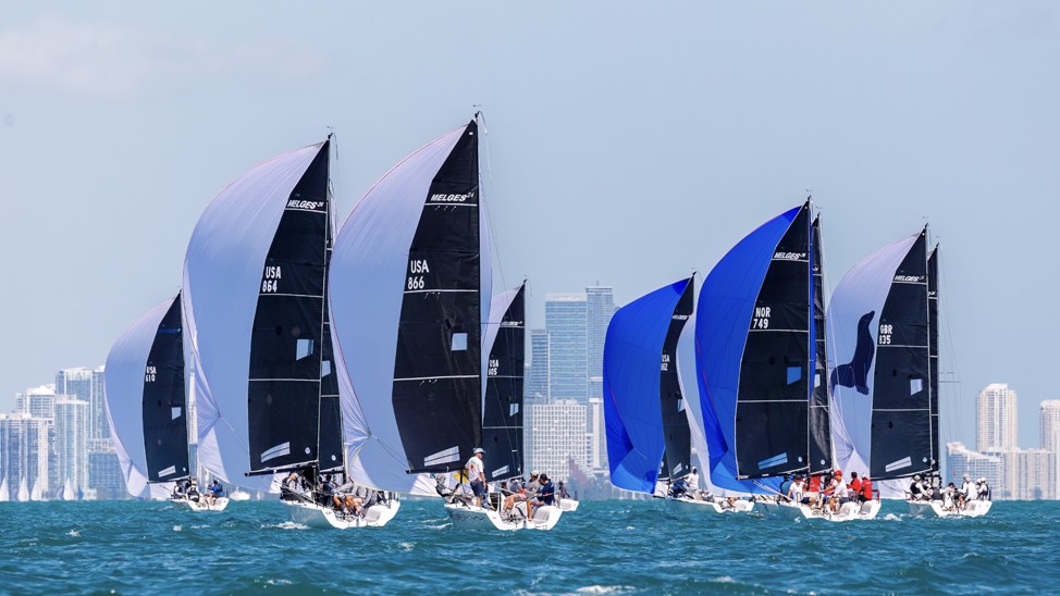 sailboat racing downwind